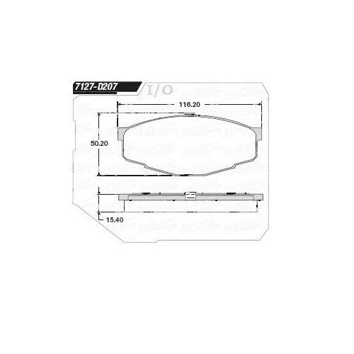 Balata Delantera Toyota Pick Up 84 85 86 87 90 91 92 95 -