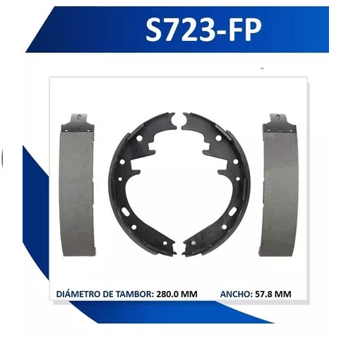 Balata Tambor Ford Pu F-150 / Durango V8 98-02 Dakota 00-04 -