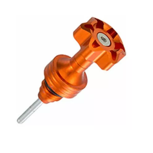 Bayoneta De Aceite Motocicleta Universal Aluminio Naranja -