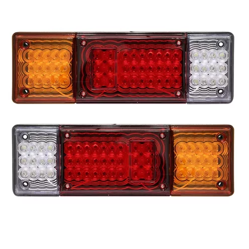 Calavera De Led Nissan Pick Up D21 Estaquitas O Universal Izquierdo / rojo abmbar bco