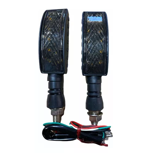 Direccionales Motocicleta Led Bicolor Amarillo/azul -1017a CUARTO DIRECCIONAL