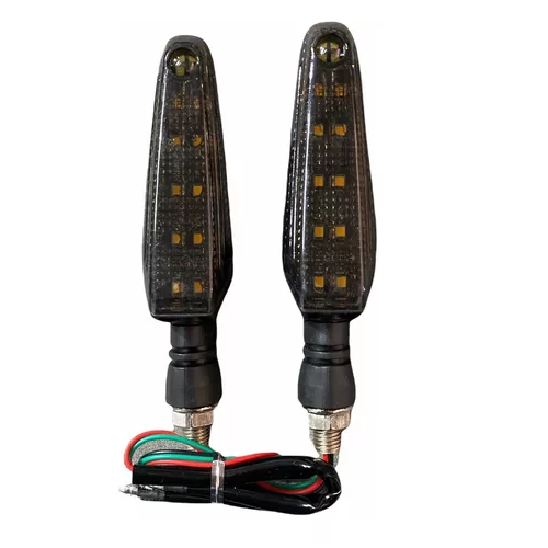 Direccionales Motocicleta Led Bicolor Amarillo/blanco -1018b CUARTO DIRECCIONAL