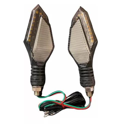 Direccionales Motocicleta Led Bicolor Amarillo/rojo -1039r CUARTO DIRECCIONAL