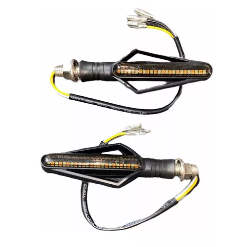 Direccionales Motocicleta Universal Led Blanco/amarilla -057 CUARTO DIRECCIONAL