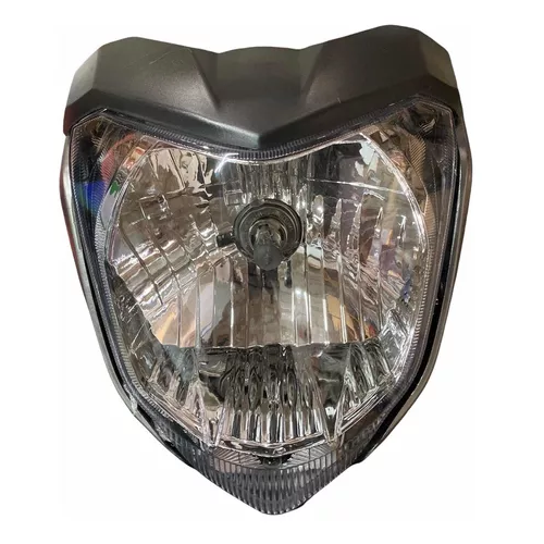 Faro Motocicleta Completo Yamaha Fz16 Gris/negro Derecho