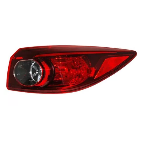 [C27213] Calavera Externa Mazda 3 14 15 16 17 18 (halogeno) Derecho / Rojo/Blanco