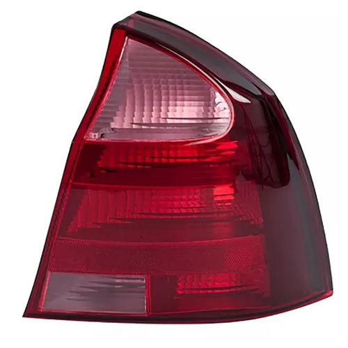 [C33049] Calavera Rosa Corsa 4 Puertas 2003 2004 2005 2006 2007 2008 Rojo / Derecho