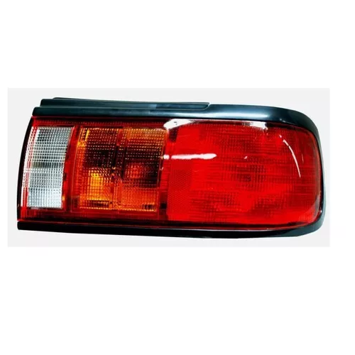 [C23326] Calavera Tsuru Iii Cuarto Ambar Con Arnes 97 98 99 00 Rojo / Derecho