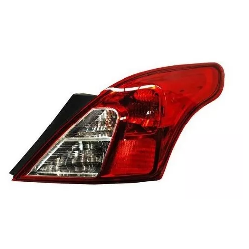 [C17123] Calavera Versa 12-19 V-drive 2020 Con Base Placa Porta Focos Derecho / Rojo/Blanco