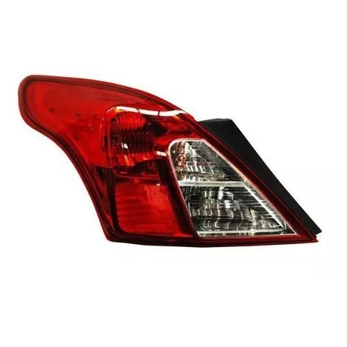 [C07122] Calavera Versa 12-19 V-drive 2020 Con Base Placa Porta Focos Izquierdo / Rojo/Blanco