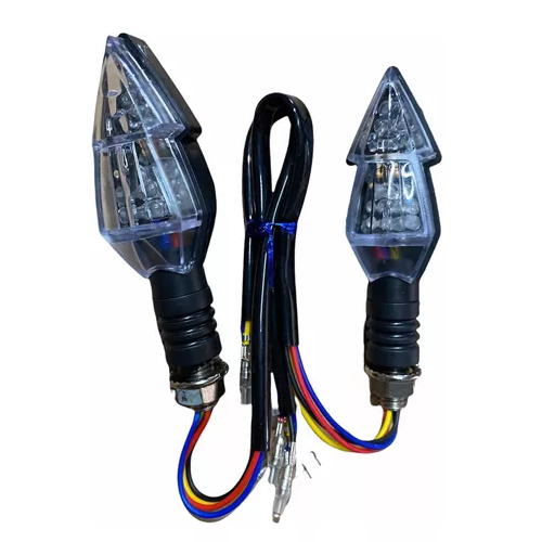 [ENDIR-3213-0632] Direccionales Motocicleta Led Bicolor Amarillo/azul -0632 CUARTO DIRECCIONAL