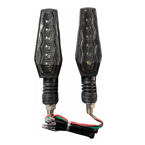 [ENDIR-3213-1010A] Direccionales Motocicleta Led Bicolor Amarillo/azul -1010a CUARTO DIRECCIONAL
