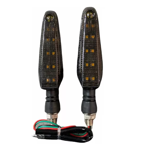 [ENDIR-3213-1018A] Direccionales Motocicleta Led Bicolor Amarillo/azul -1018a CUARTO DIRECCIONAL