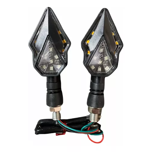 [ENDIR-3213-1022A] Direccionales Motocicleta Led Bicolor Amarillo/azul -1022a CUARTO DIRECCIONAL