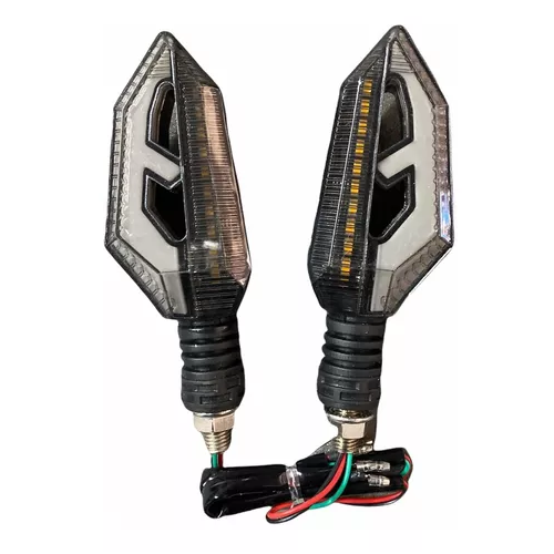 [ENDIR-3213-1032A] Direccionales Motocicleta Led Bicolor Amarillo/azul -1032a CUARTO DIRECCIONAL