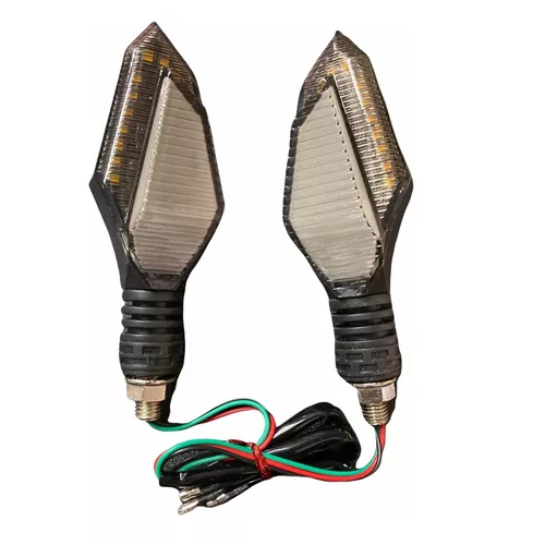 [ENDIR-3213-1039A] Direccionales Motocicleta Led Bicolor Amarillo/azul -1039a CUARTO DIRECCIONAL