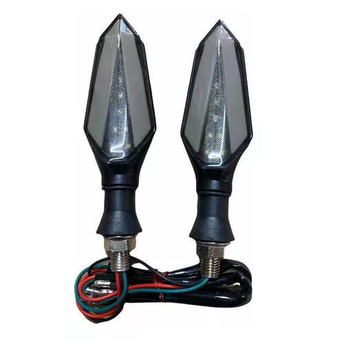 [ENDIR-3213-1052A] Direccionales Motocicleta Led Bicolor Amarillo/azul -1052a CUARTO DIRECCIONAL
