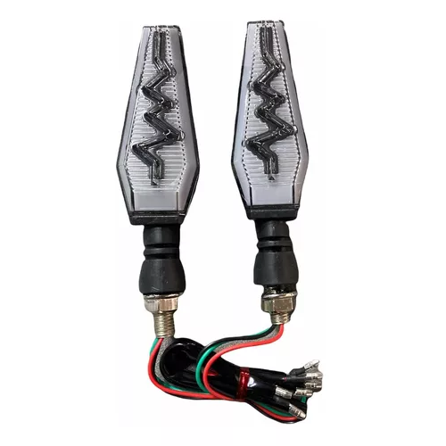 [ENDIR-3213-1002B] Direccionales Motocicleta Led Bicolor Amarillo/blanco -1002b CUARTO DIRECCIONAL
