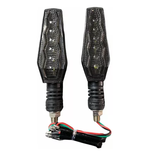[ENDIR-3213-1010B] Direccionales Motocicleta Led Bicolor Amarillo/blanco -1010b CUARTO DIRECCIONAL