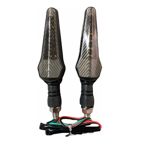 [ENDIR-3213-1019B] Direccionales Motocicleta Led Bicolor Amarillo/blanco -1019b CUARTO DIRECCIONAL