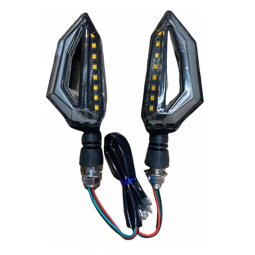 [ENDIR-3213-1040B] Direccionales Motocicleta Led Bicolor Amarillo/blanco -1040b CUARTO DIRECCIONAL