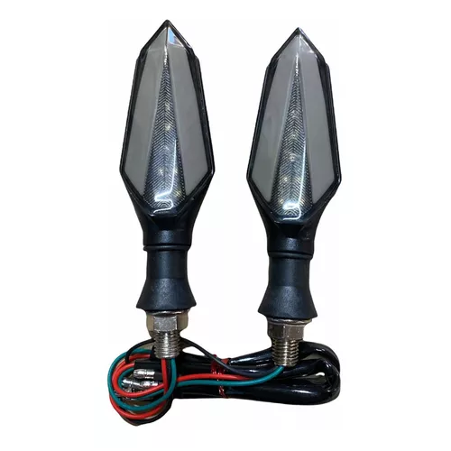 [ENDIR-3213-1052B] Direccionales Motocicleta Led Bicolor Amarillo/blanco -1052b CUARTO DIRECCIONAL