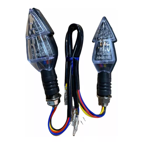 [ENDIR-3213-0633] Direccionales Motocicleta Led Bicolor Amarillo/rojo -0633 CUARTO DIRECCIONAL