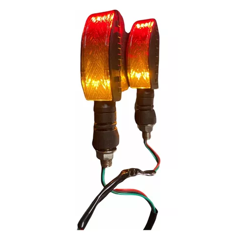 [ENDIR-3213-1017R] Direccionales Motocicleta Led Bicolor Amarillo/rojo -1017r CUARTO DIRECCIONAL