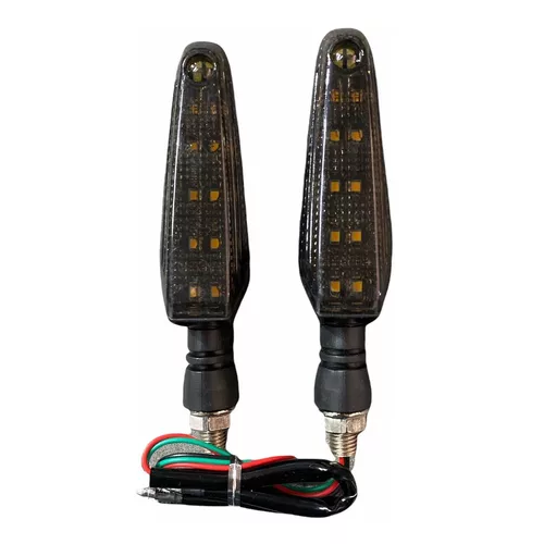 [ENDIR-3213-1018R] Direccionales Motocicleta Led Bicolor Amarillo/rojo -1018r CUARTO DIRECCIONAL