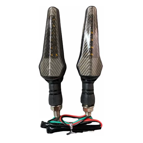[ENDIR-3213-1019A] Direccionales Motocicleta Led Bicolor Amarillo/rojo -1019a CUARTO DIRECCIONAL