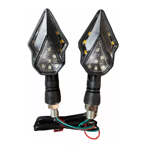 [ENDIR-3213-1022R] Direccionales Motocicleta Led Bicolor Amarillo/rojo -1022r CUARTO DIRECCIONAL