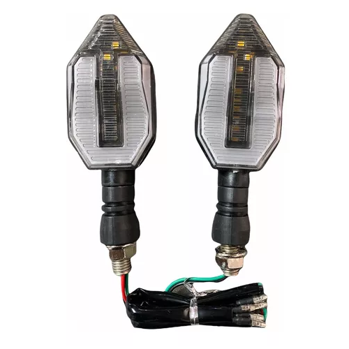 [ENDIR-3213-1026R] Direccionales Motocicleta Led Bicolor Amarillo/rojo -1026r CUARTO DIRECCIONAL