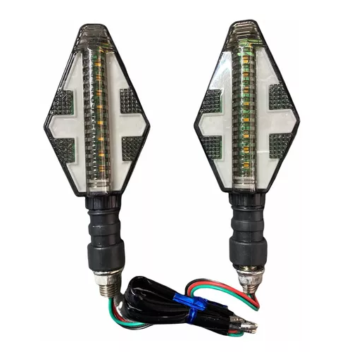 [ENDIR-3213-1030R] Direccionales Motocicleta Led Bicolor Amarillo/rojo -1030r CUARTO DIRECCIONAL