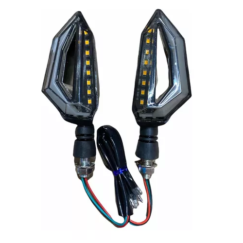 [ENDIR-3213-1038R] Direccionales Motocicleta Led Bicolor Amarillo/rojo -1038r CUARTO DIRECCIONAL