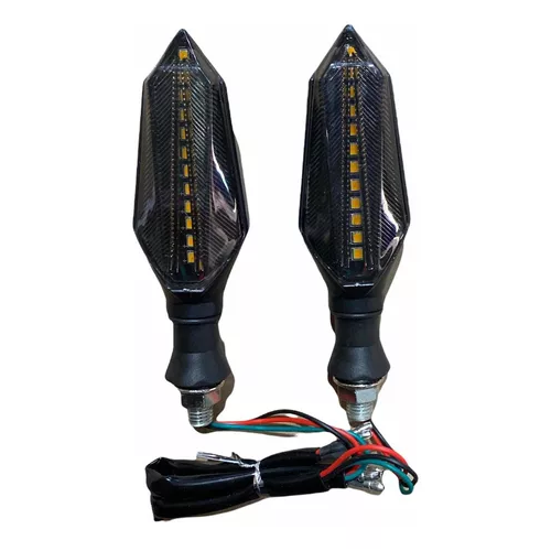 [ENDIR-3213-1051R] Direccionales Motocicleta Led Bicolor Amarillo/rojo -1051r CUARTO DIRECCIONAL