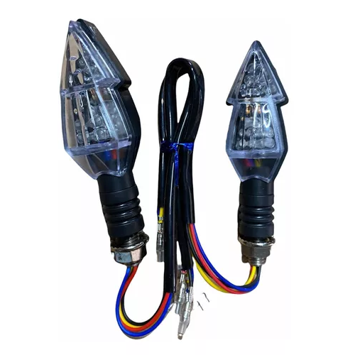 [ENDIR-3213-0624] Direccionales Motocicleta Led Bicolor Amarillo/verde -0624 CUARTO DIRECCIONAL