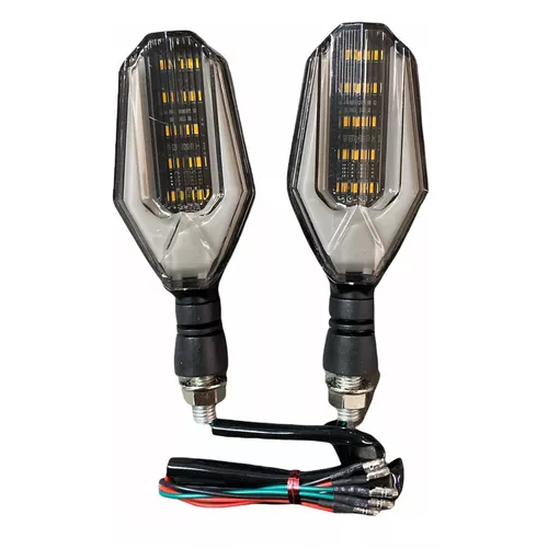 [ENDIR-3213-0992] Direccionales Motocicleta Led Bicolor Azul/amarillo -0992 CUARTO DIRECCIONAL