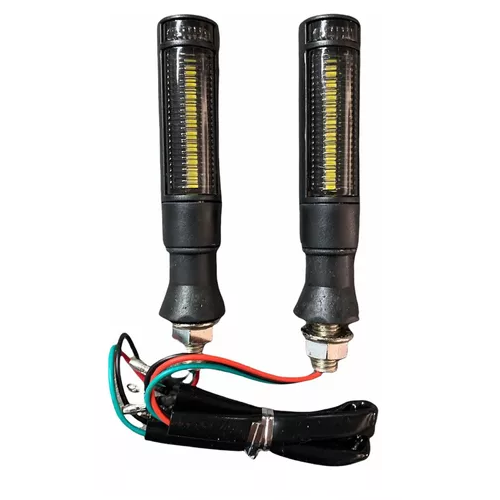 [ENDIR-3213-1016B] Direccionales Motocicleta Led Bicolor Azul/blanco -1016b CUARTO DIRECCIONAL