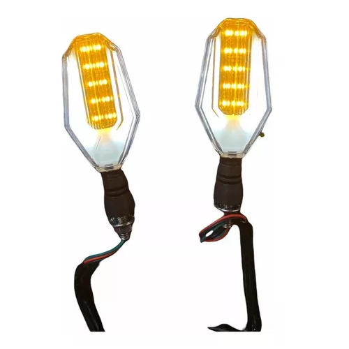 [ENDIR-3213-0991] Direccionales Motocicleta Led Bicolor Blanco/amarillo -0991 CUARTO DIRECCIONAL