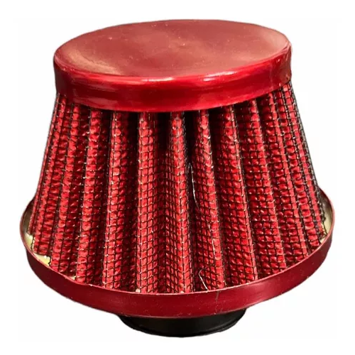 [ENFIL-2600-0040A] Filtro Aire Motocicleta Universal Deportivo Corto 28mm Rojo -