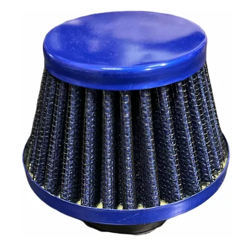 [ENFIL-2600-0040B] Filtro Aire Motocicleta Universal Deportivo Corto 35mm Azul -